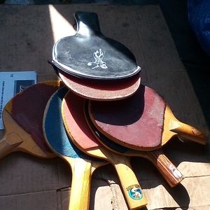 SIX PING PONG PADDLES
